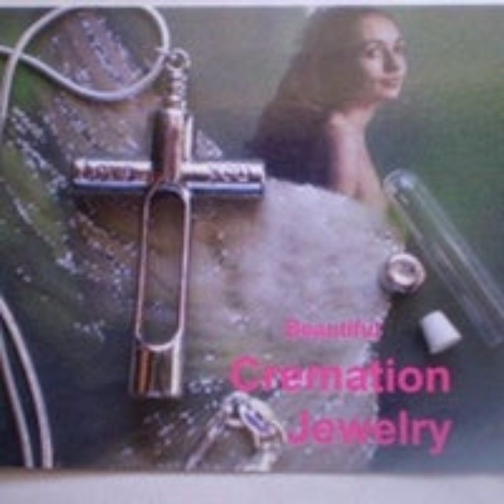 Beautiful Cross Necklace can be use for Cremation or anything you want to put in